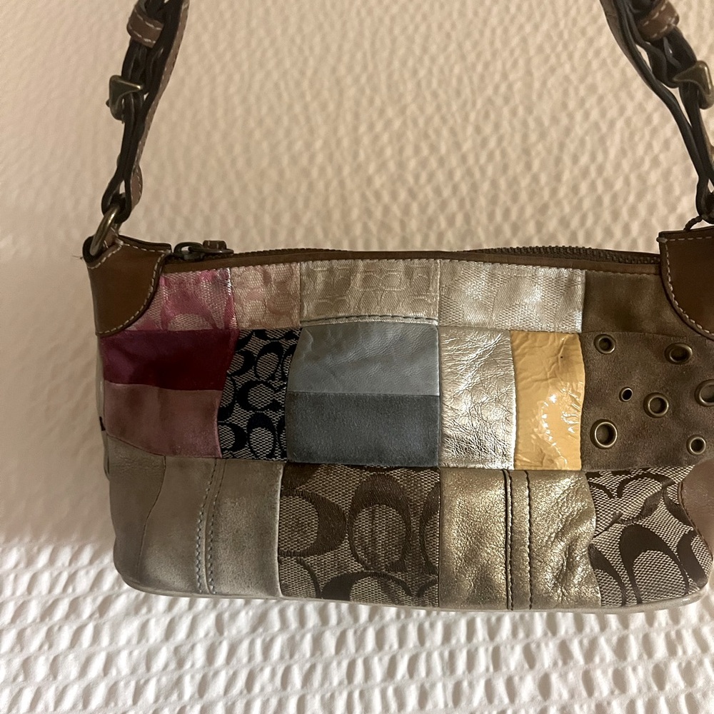 Coach Patchwork Shoulder Bag - Picture 8 of 17
